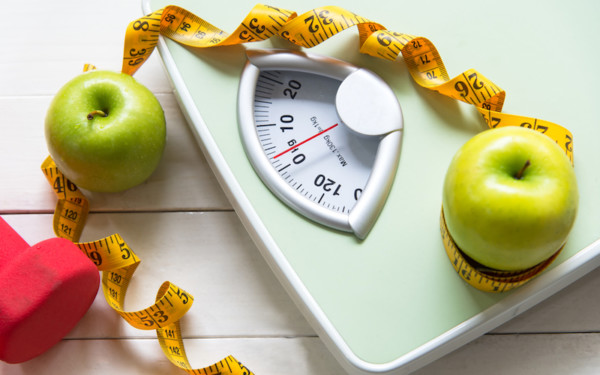 Scale, Apples, Weights and Measuring Tape