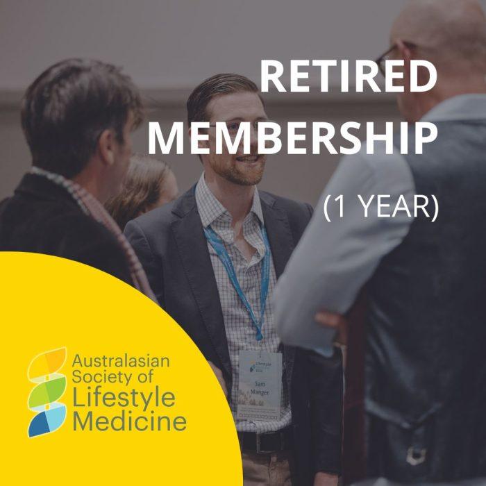 Retired Membership 1 year overlayed on people at LM22 Conference