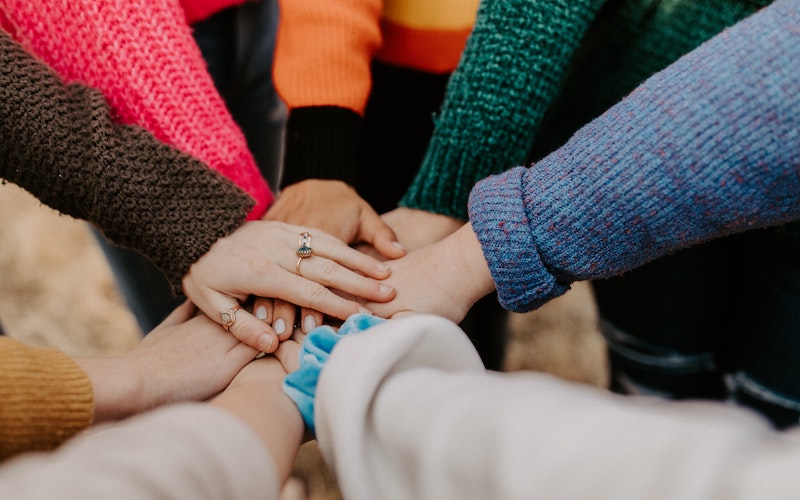 people holding hands